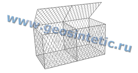 ГСИ-К-2х1х0,5-C80-2,7-Ц габион коробчатый оцинкованный