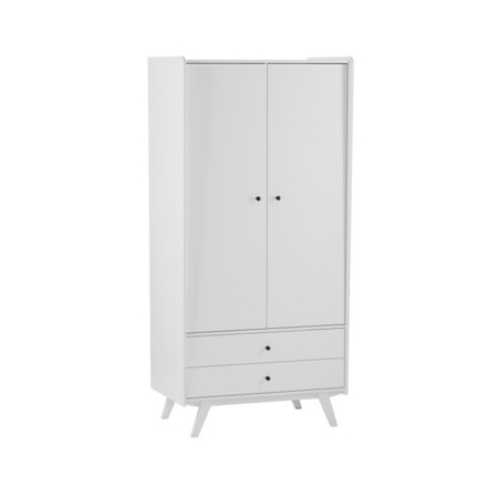 Шкаф 2х дверный «Винтаж» белый лак