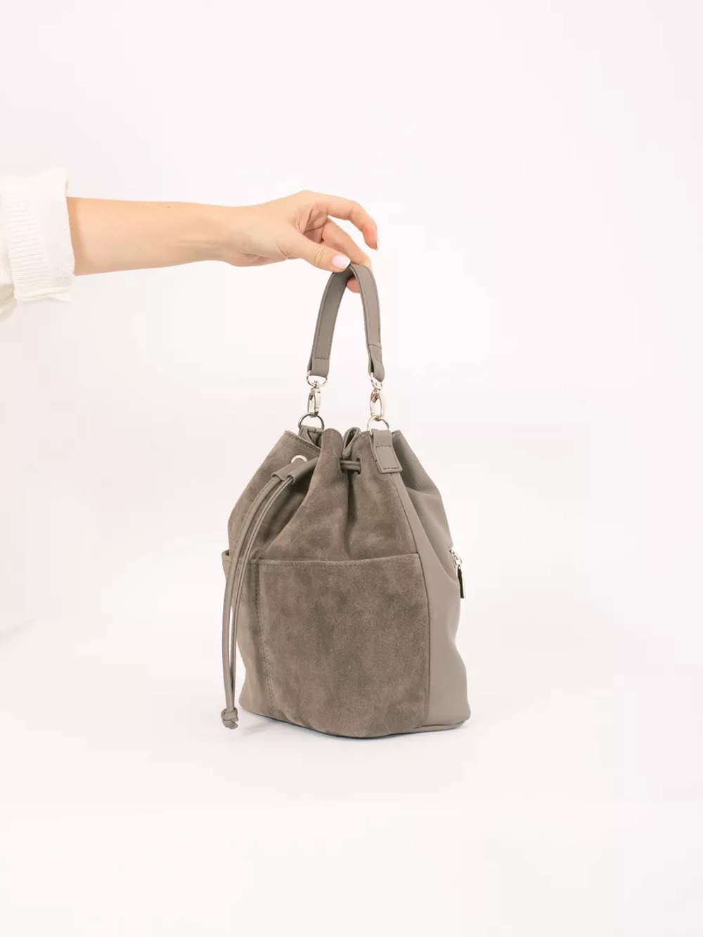 сумка через плечо маленькая натуральная замша