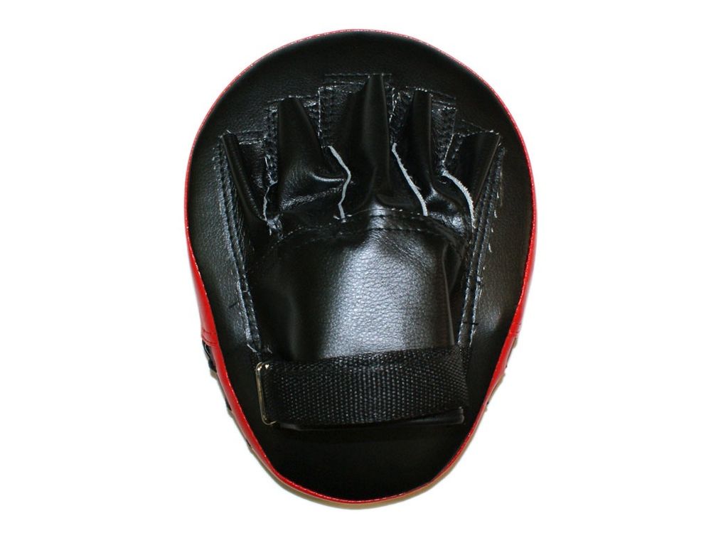 Лапа тренировочная PVC, гнутая, универсальная. 23*18см :B-S1:  (Чёрно-красный ЧК)