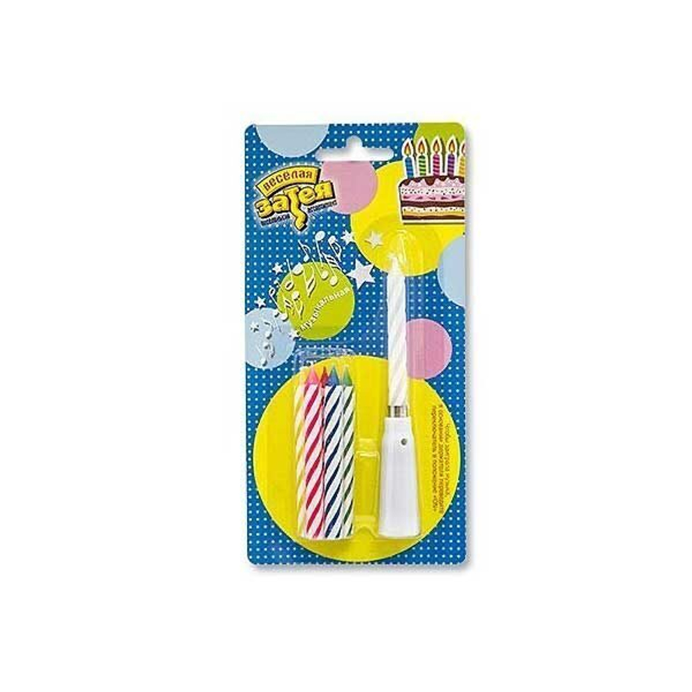 Свеча музыкальная, 6 штук