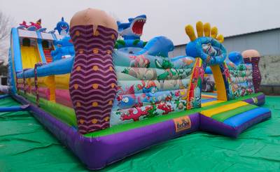 Коммерческий надувной батут «На морском дне 2», 20*10*8,5 м.