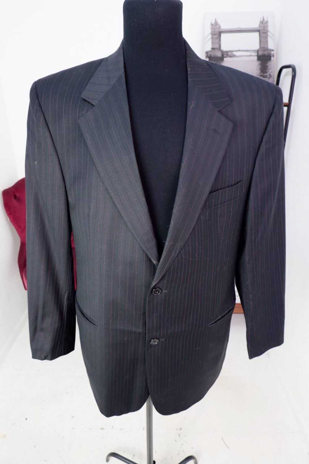 Пиджак Mishelin в полоску, маркировка 182-108-102 визуально на 54 размер