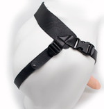 Фаллопротез поясной пустотелый с бандажом телесный 19 см