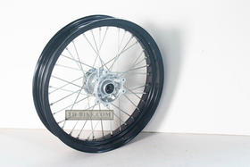 44650-KZZ-A21. WHEEL SUB ASSY,FR. BLACK COLOR. Honda CRF250M. Motard wheels