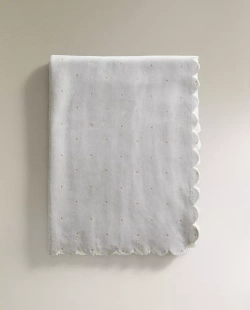 ZARA HOME ДЕТСКИЙ МЯГКИЙ ПЛЕД, СИНИЙ