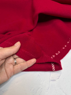 Пальтовая однотонная ворсовая смесовая шерсть с полиамидом (Alta Moda, Гранатовая страсть, 150, 520 гр/м2, 80%шерсть/9%кашемир/11%полиамид)