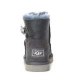 Угги Mini Bailey Button Bling Metallic Grey