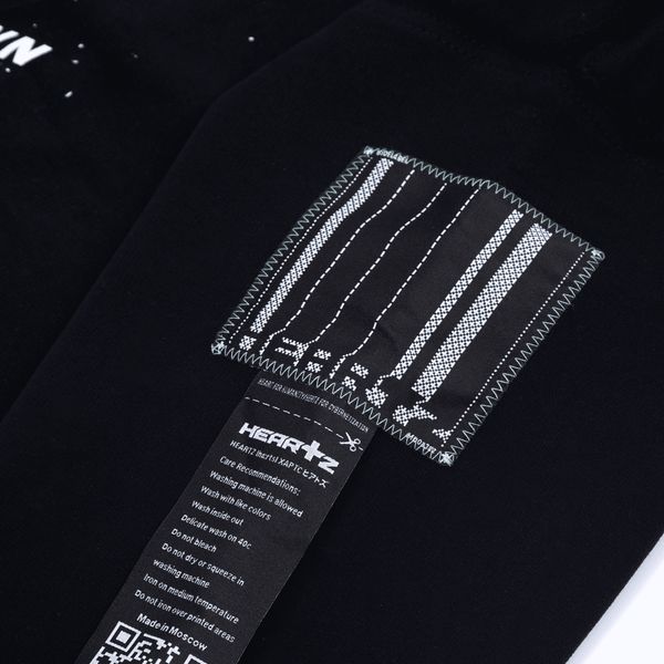 Худи Down the Cutter Heavycotton Peach черный - фото 6