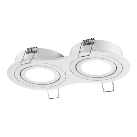 371023 WIR NT25 577 белый Светильник встраиваемый поворотный IP20 GU10 2*50W 220-240V MORUS