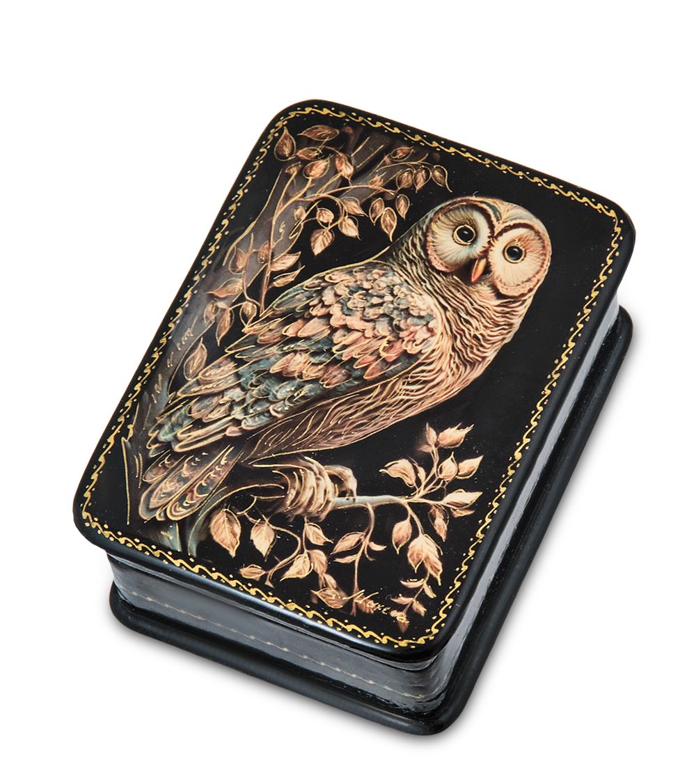 ШК-19/56-D Шкатулка в технике декупаж «Сова» (8х6х3,5)