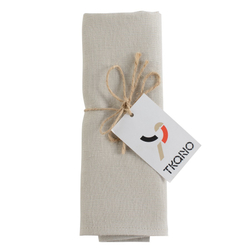 Сервировочная салфетка льняная 45х45 Essential бежевая Tkano