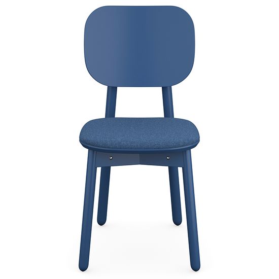 Стул saga, рогожка, синий