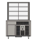 Витрина холодильная REFETTORIO City RCC23A, с дверками раздачи