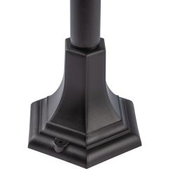 Садово-парковый светильник ЭРА «Валенсия 3» НТУ 07-40-004 черный 6-гранный напольный IP44 Е27 max 60Вт