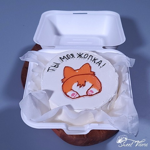 Бенто торт "Жопка Корги"