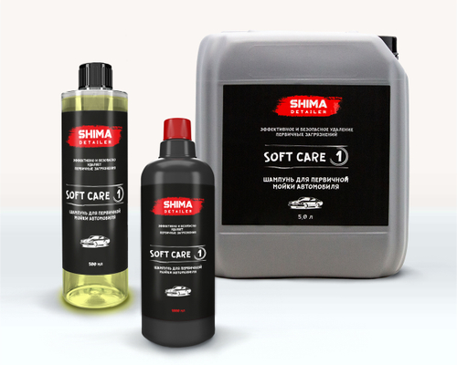 SHIMA DETAILER "SOFT CARE" Шампунь для первичной мойки автомобиля 500 мл.
