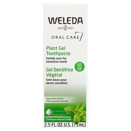 Weleda, Oral Care, растительный гель, зубная паста, без фтора, мята, 75 мл (2,5 жидк. унции)