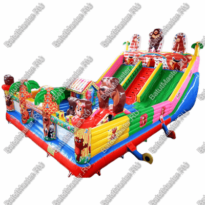 Коммерческий батут "В погоне за медведем" 10*6*5 м