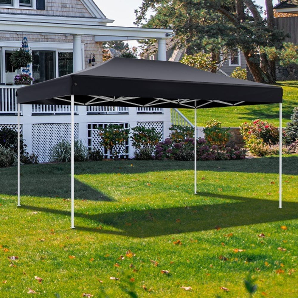 Тент-шатер быстросборный Helex 4342 3x4,5х3м, полиэстер, черный