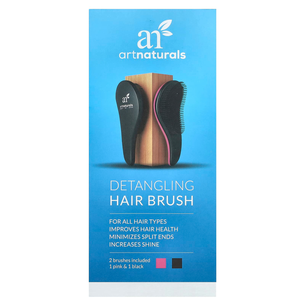artnaturals, Расческа для легкого расчесывания волос, 2 штуки