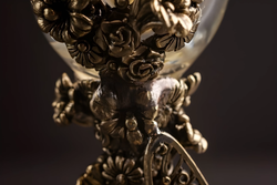 Бокал для шампанского "Цветочная фантазия" в подарочном футляре