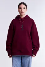 Худи Гербарий Клевер Warm Бордо