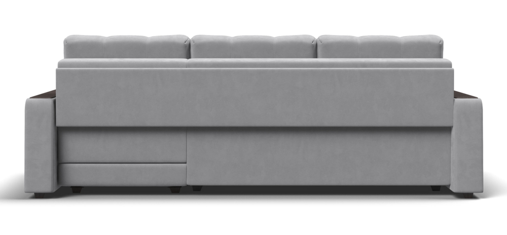 Угловой диван Босс Классик Велюр Монолит сталь