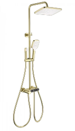 Душевая система с термостатом WONZON & WOGHAND MUSE Corno WW-B3112-BG брашированное золото