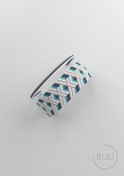 Схема PEYOTE, Схема браслета мозаичное плетение, узор из Miyuki Delica 11/0, файл PDF, №161