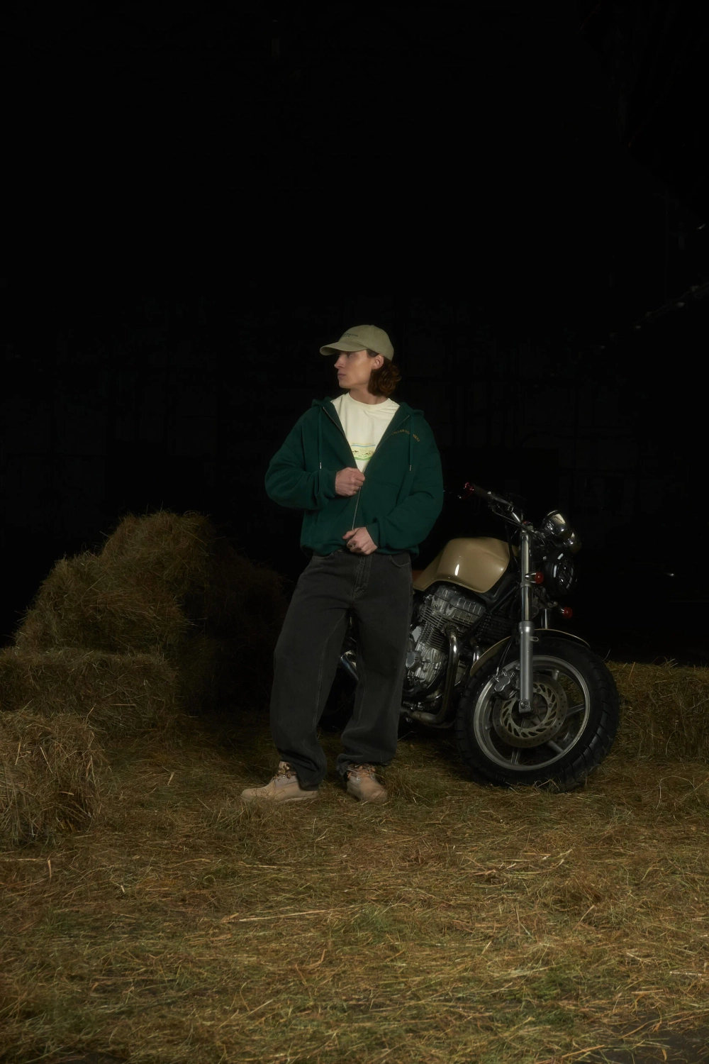 Джинсы Called a Garment Pastoral Wide Jeans "Black Washed"