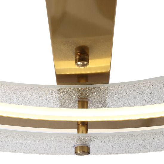 SL6245.212.01 Светильник потолочный ST-Luce золотистый/Прозрачный LED 1*40W 4000K FAGY