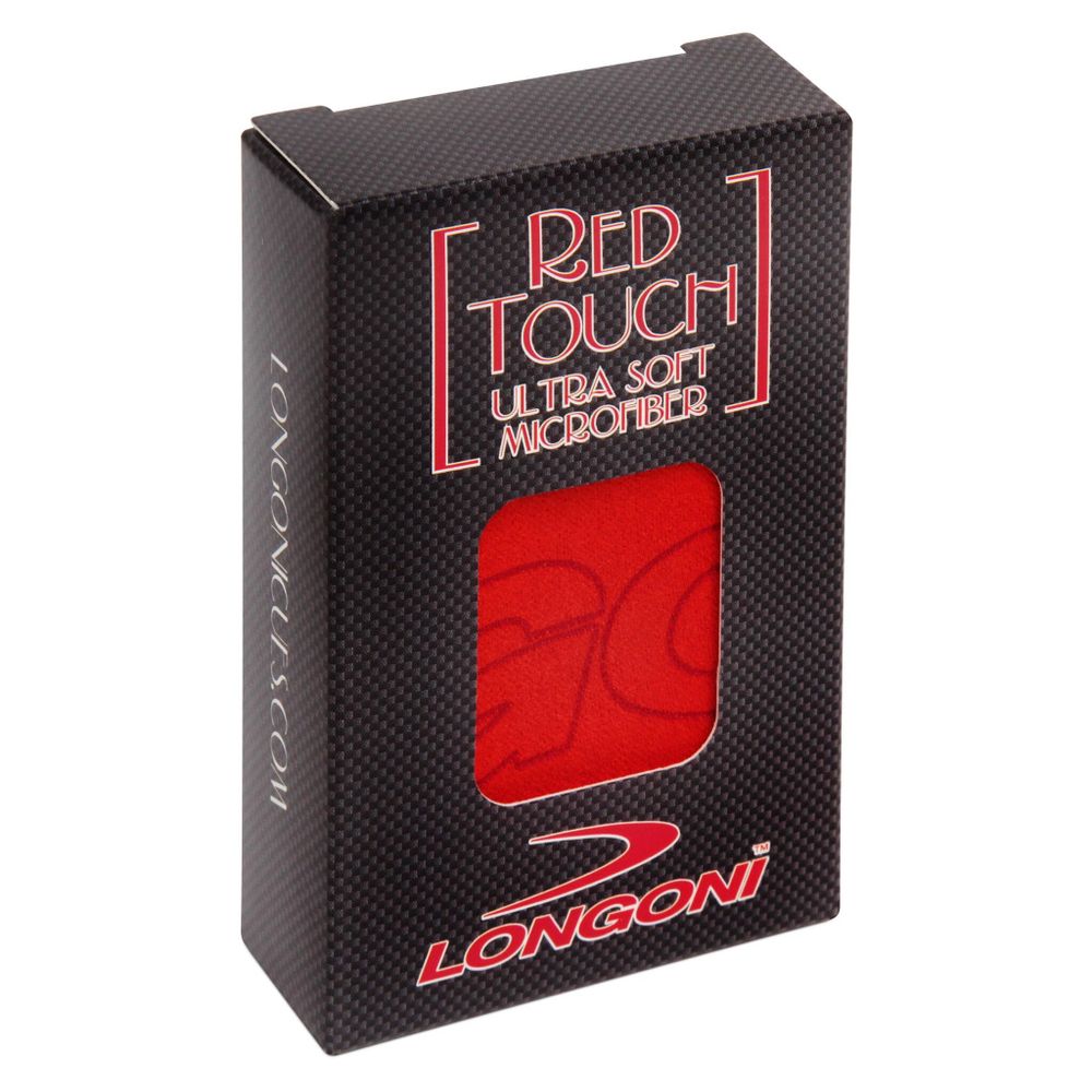 Салфетка для чистки и полировки бильярдного кия Longoni Red Touch Ultra Soft Microfibre Cloth