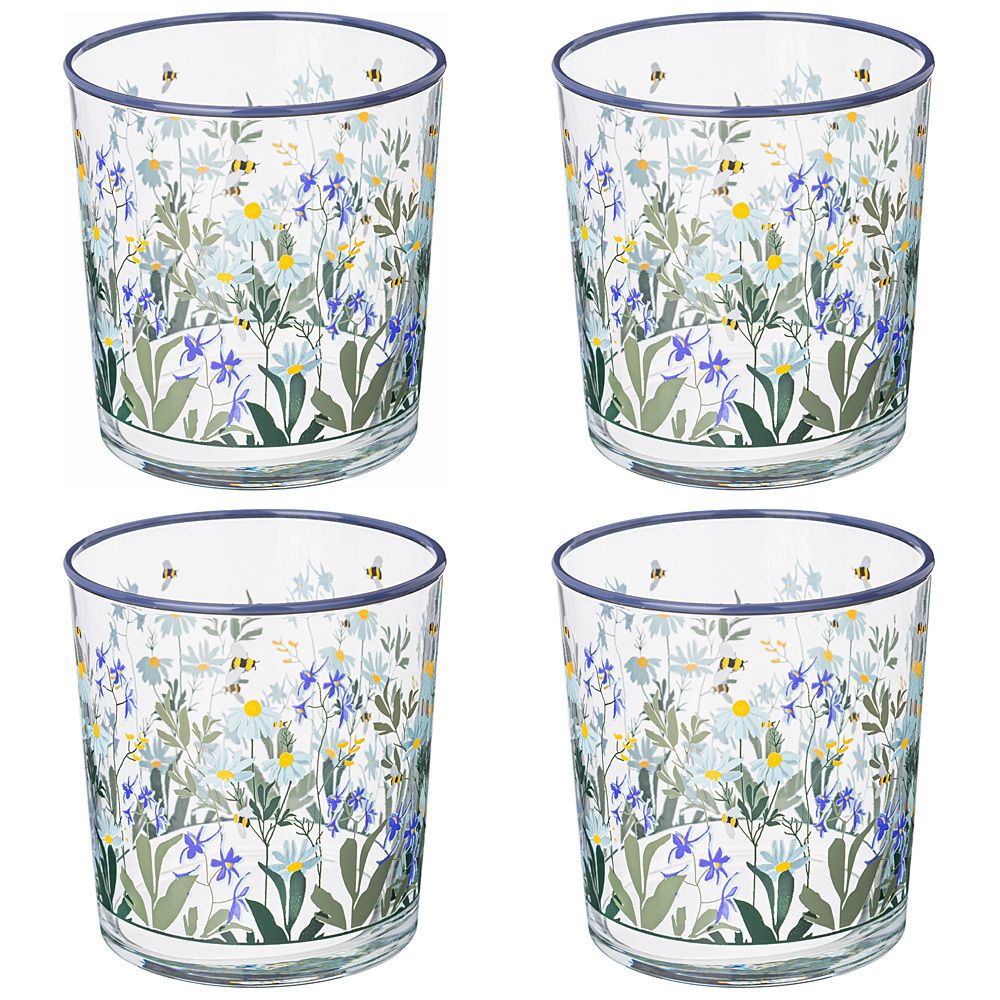 НАБОР СТАКАНОВ "SPRING" ИЗ 4 ШТУК 380МЛ