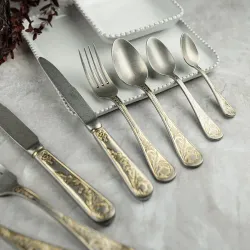 Ложка кофейная 11,2 см матовая с золотом Lord Vintage Style P.L. Proff Cuisine [12]