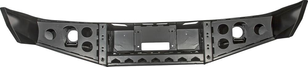 Бампер силовой передний УАЗ Патриот 2005+ с доп. фарами, без защитной дуги (под парктроник) РИФ