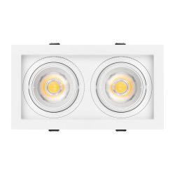 Светильник MS-VORTEX-BUILT-S210x117-2x20W Warm3000 (WH-WH, 40 deg, 230V) (Arlight, IP20 Металл, 5 лет) 057763
