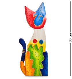 Decor and Gift 99-129 Фигурка «Кошка» н-р из двух 30, 20 см (албезия, о.Бали)