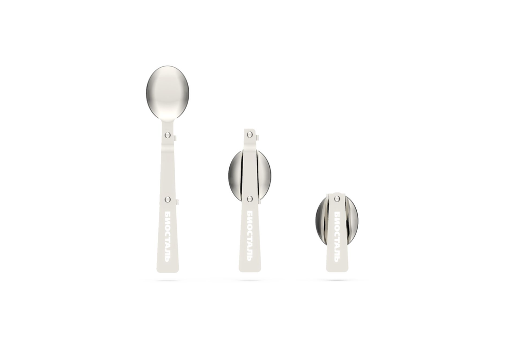 Термос для еды Biostal (0,5 литра), с ложкой, стальной