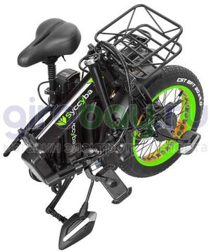 Электровелосипед Syccyba F10 Pro Dual 48V/20Ah (полный привод) - Салатовый обод фото №14