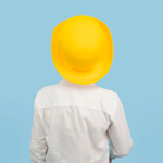 Шляпа Котелок, фетр, Желтый, 56-58 разм.