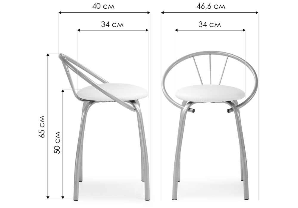 Стул на металлокаркасе Tankard ваниль крап / светлый мусс