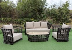 "Валенсия" лаунж-зона из искусственного ротанга, цвет бронзовый