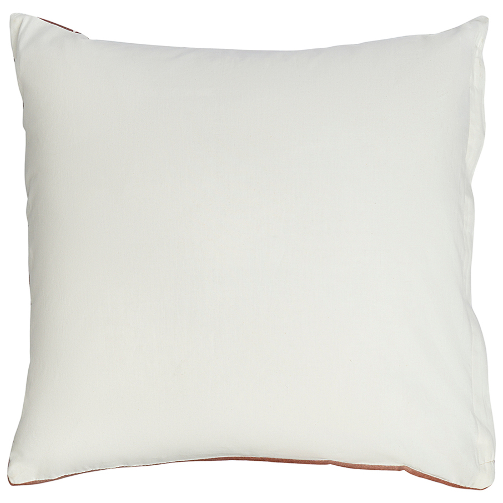 Чехол на подушку из хлопкового бархата с геометрическим принтом терракотового цвета из коллекции ethnic, 45х45 см