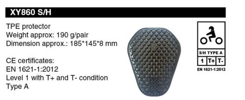 Вставка XY 860 Level / Защита бедер / Черный