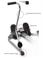 Гребной тренажер, гидравлический