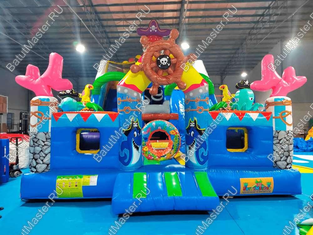 Коммерческий надувной батут "Полундра" 9*6*7 м
