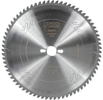 Диск пильный для торцовочных станков 305*2.4*30H*72T A=-5º ATB Woodwork 34.305.72