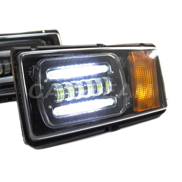 Фары LED (6 линз) на ВАЗ 2104, 2105, 2107 (оранжевым поворотником)