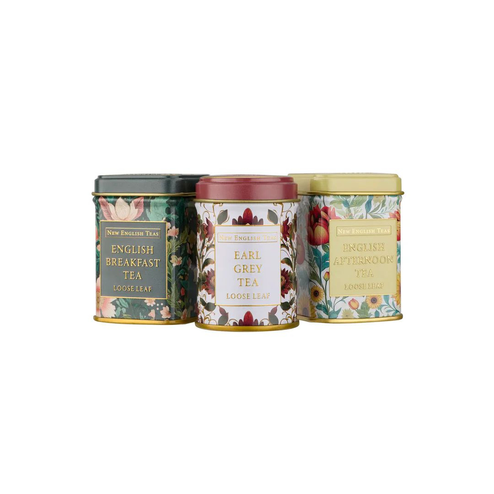 New English Teas Набор листового чая Mini Tea Tin Set, 3шт